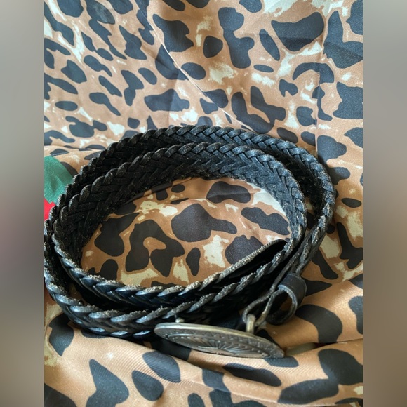 LL Bean black woven belt - Picture 4 of 6